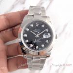 UPGRADED Oyster Perpetual Datejust 41mm Black Diamond Watch / BP Factory Rolex